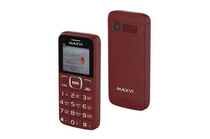 Сотовый телефон MAXVI   B2 Wine Red