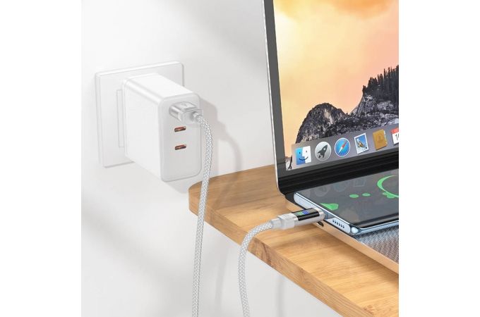 Кабель USB - USB Type-C HOCO U126 5A (черный) 1м