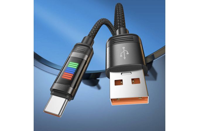 Кабель USB - USB Type-C HOCO U126 5A (черный) 1м