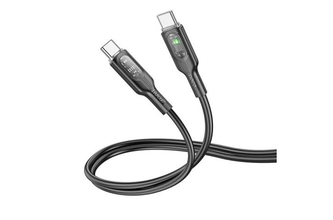 Кабель USB Type-C - USB Type-C HOCO U120 60W (черный) 1м