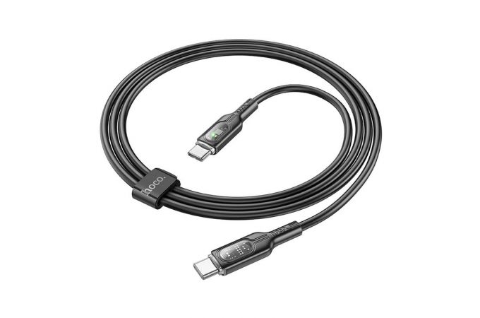 Кабель USB Type-C - USB Type-C HOCO U120 60W (черный) 1м