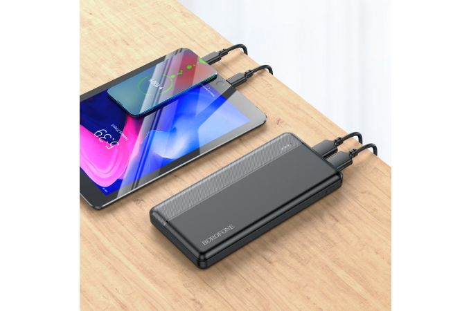 Универсальный дополнительный аккумулятор Power Bank BOROFONE BJ24 (10000 mAh) (черный)