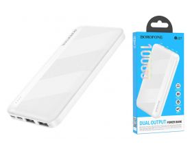 Универсальный дополнительный аккумулятор Power Bank BOROFONE BJ27 (10000 mAh) (белый)