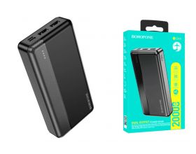 Универсальный дополнительный аккумулятор Power Bank BOROFONE BJ24A (20000 mAh) (черный)