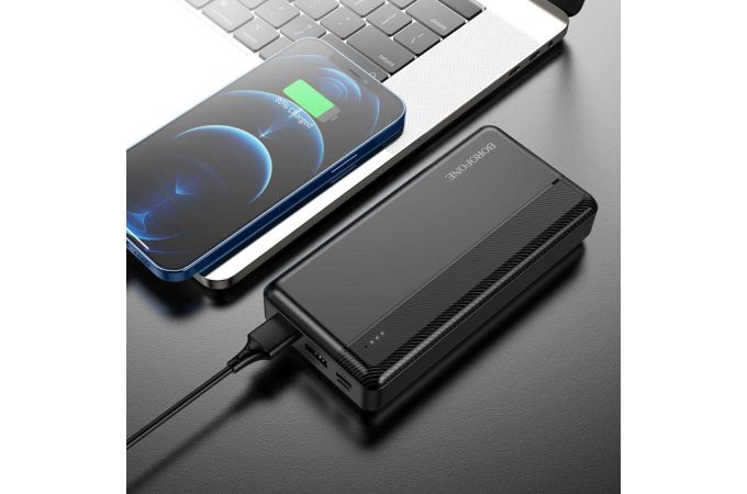 Универсальный дополнительный аккумулятор Power Bank BOROFONE BJ24A (20000 mAh) (черный)