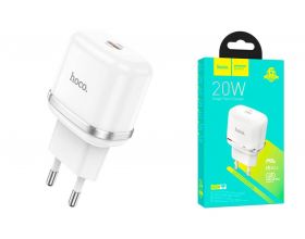 Сетевое зарядное устройство USB-C HOCO N24 Victorious PD 20W+QC3.0 (белый)