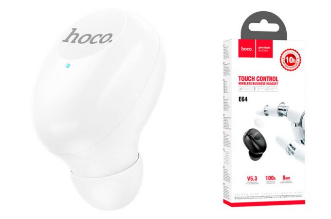 Bluetooth гарнитура HOCO E64 mini (белый)