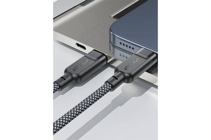 Сетевое зарядное устройство ACEFAST C6-11 USB-C 3-in-1 100W intelligent balance charging data cable (Черный)