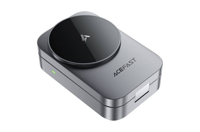 Беспроводное зарядное устройство ACEFAST E22 Desktop 3-in-1 Wireless charging holder, Metal gray
