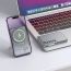 Универсальный дополнительный аккумулятор Power Bank HOCO Q36 Sunlight PD20W magnetic suction+holder(5000mAh) Metal grey