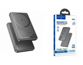 Универсальный дополнительный аккумулятор Power Bank HOCO Q26A Joy PD20W Magnetic Fast Charging (10000mAh) metal Gray
