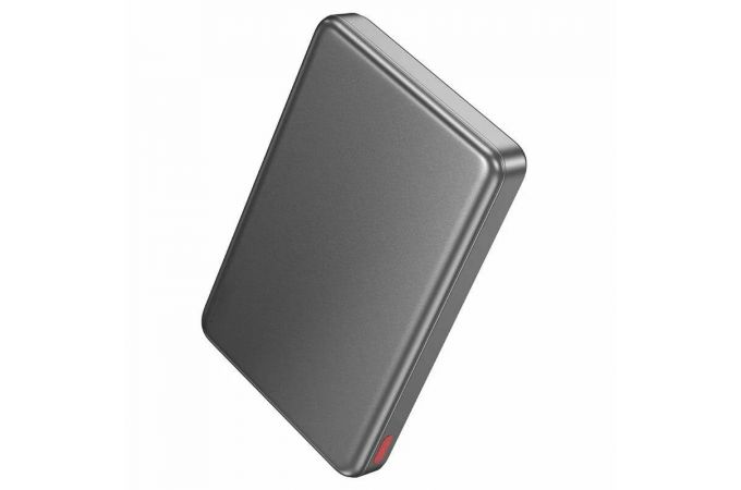 Универсальный дополнительный аккумулятор Power Bank HOCO Q26A Joy PD20W Magnetic Fast Charging (10000mAh) metal Gray