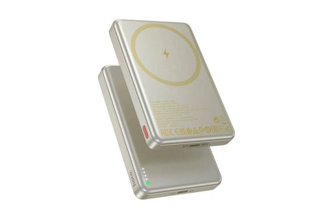 Универсальный дополнительный аккумулятор Power Bank HOCO Q26A Joy PD20W Magnetic Fast Charging (10000mAh) titanium Gold