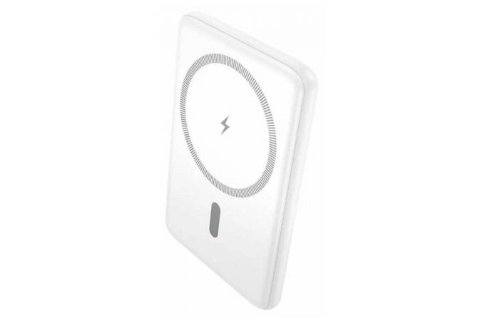 Универсальный дополнительный аккумулятор Power Bank HOCO J140A Tony PD20W ultra-thin magnetic power bank(5000mAh) White