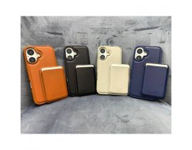 Чехол для iPhone 16 HDCI Magnetic& multi-functional phone case and Card bag For IP 16 Black (черный)