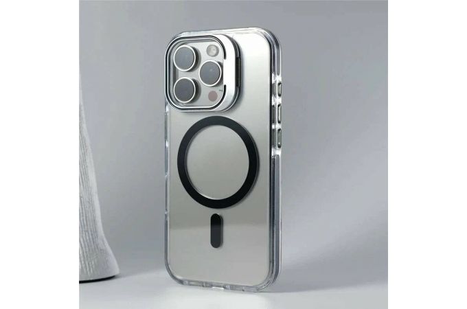 Чехол для iPhone 15 Pro NY-79 Mirror color case Magsafe (Прозрачный)