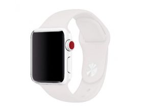Ремешок силиконовый для Apple Watch 38-40 мм цвет белый размер ML