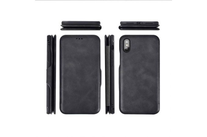 Чехол-книжка Huawei P Smart 2019 боковой PULOKA (черный)