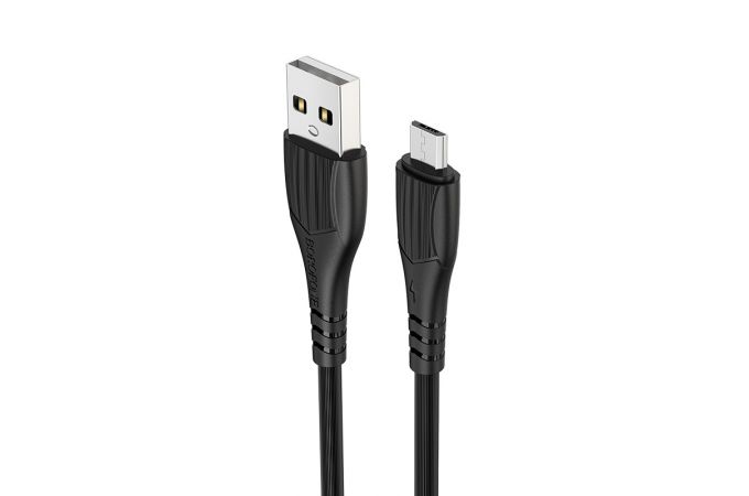 Кабель USB - MicroUSB BOROFONE BX37 2,4A (черный) 1м