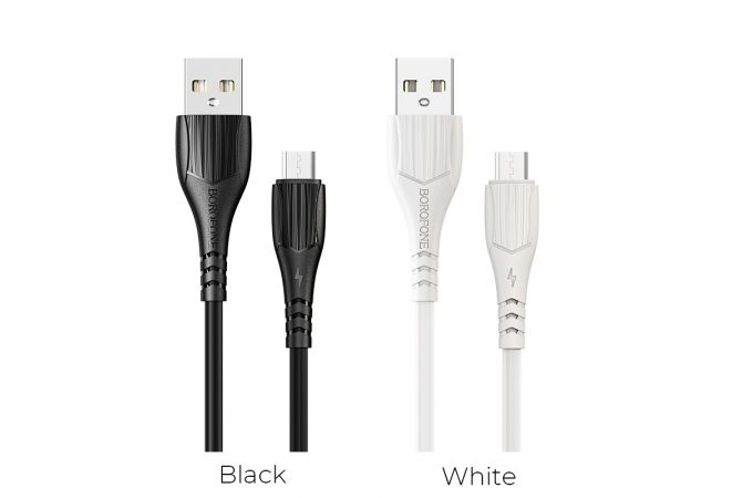 Кабель USB - MicroUSB BOROFONE BX37 2,4A (черный) 1м