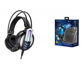 Наушники мониторные проводные с микрофоном BOROFONE BO100 Fun gaming headphones (черный)