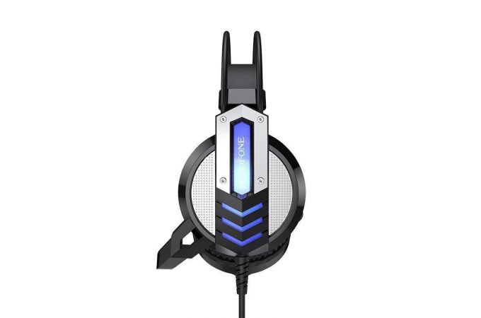 Наушники мониторные проводные с микрофоном BOROFONE BO100 Fun gaming headphones (черный)