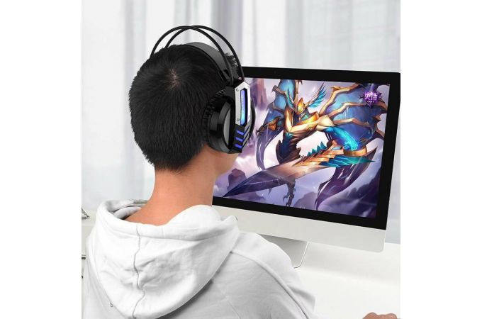 Наушники мониторные проводные с микрофоном BOROFONE BO100 Fun gaming headphones (черный)