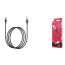 Кабель USB - Lightning BOROFONE BU11, 2,4A (черный) 1,2м (в оплетке)