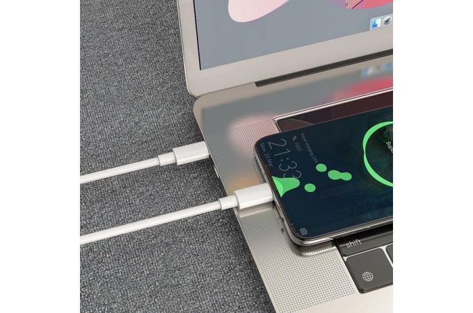 Кабель USB Type-C - USB Type-C HOCO X51, 5A/20V, PD100W (белый) 1м