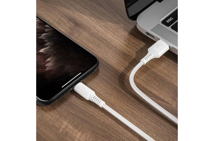 Кабель USB - Lightning BOROFONE BX47, 2,4A (белый) 1м