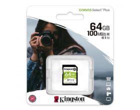 Карта памяти MicroSDXC 64 Gb Kingston class 10 100Mb/s б/ад Canvas Select Plus / SDCS2/64GBSP