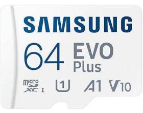 Карта памяти MicroSDXC 64 Gb Samsung EVO PLUS 130Mb/s MB-MC64KA/RU /UHS-I / U1 / V10 / A1