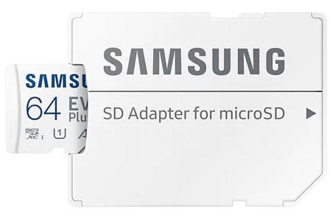 Карта памяти MicroSDXC 64 Gb Samsung EVO PLUS 130Mb/s MB-MC64KA/RU /UHS-I / U1 / V10 / A1