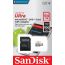 Карта памяти MicroSDXC 64 Gb SanDisk Ultra 100Mb/s SDSQUNR-064G-GN3MA