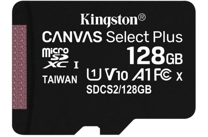 Карта памяти MicroSDXC_128 Gb Kingston class10 100Mb/s б/ад Canvas Select Plus / SDCS2/128GBSP