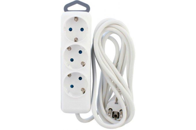 Сетевой удлинитель СТАРТ S ZD Comfort 3 розетки, 5 метров 16A, 3.5 кВт, с заземлением, с защитой от детей