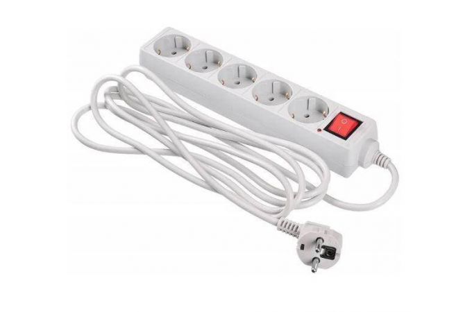 Сетевой фильтр Buro 500SL-3-G серый 5 розеток 3 метра