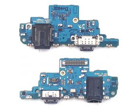 Шлейф для Samsung A525F/ A528B Galaxy A52/ A52s с разъемом зарядки + разъем гарнитуры (плата) A52_06E org