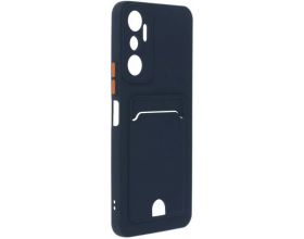 Чехол NEYPO Poket Matte Xiaomi Redmi 10C т-синий  с кармашком