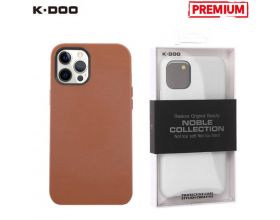 Чехол для телефона K-DOO NOBLE COLLECTION кожаный iPhone 14 (коричневый)