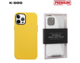 Чехол для телефона K-DOO NOBLE COLLECTION кожаный iPhone 13 (желтый)