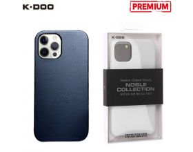 Чехол для телефона K-DOO NOBLE COLLECTION кожаный iPhone 13 (синий)