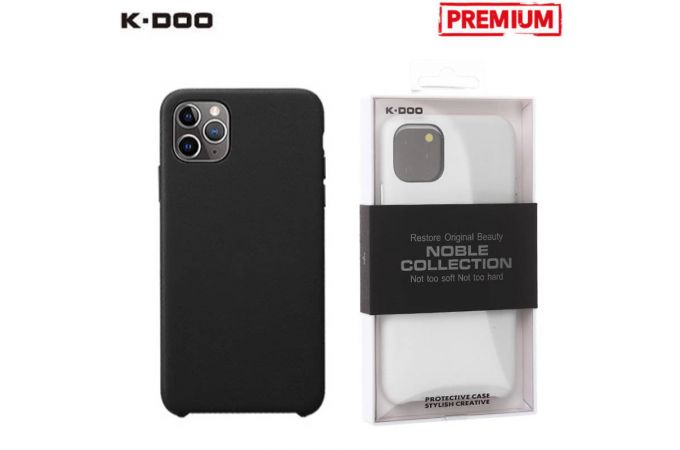 Чехол для телефона K-DOO NOBLE COLLECTION кожаный iPhone 11 (черный)