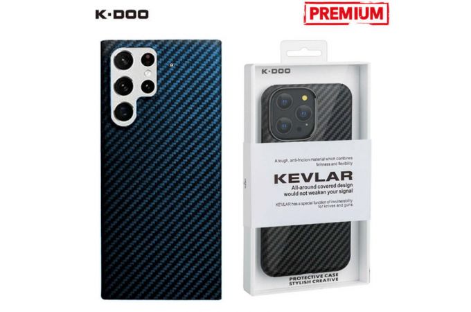 Чехол для телефона K-DOO KEVLAR SAMSUNG Galaxy S22 ULTRA (синий)