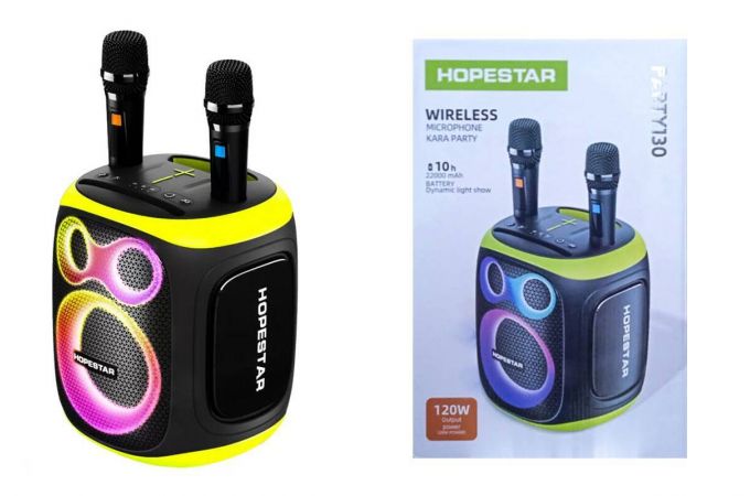 Портативная беспроводная колонка HOPESTAR PARTY BOX 130 (черный) 120W