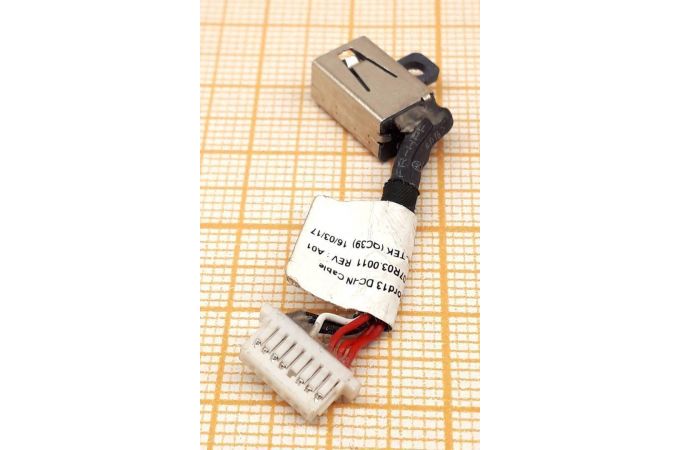 Разъем питания для ноутбука Dell 5568 с кабелем 2,5см