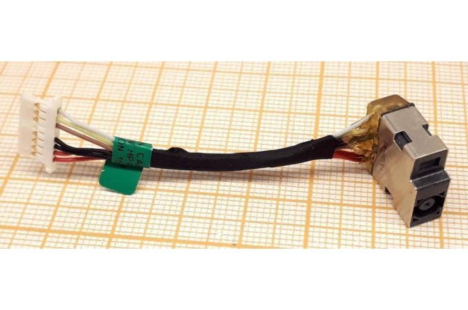 Разъем питания для ноутбука HP 15 series с кабелем (762825-SD1) 4.5см