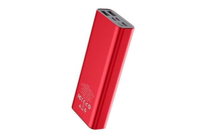 Универсальный дополнительный аккумулятор Power Bank HOCO J46 (10000 mAh) (красный)