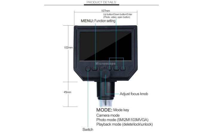 Микроскоп цифровой Орбита OT-INL41