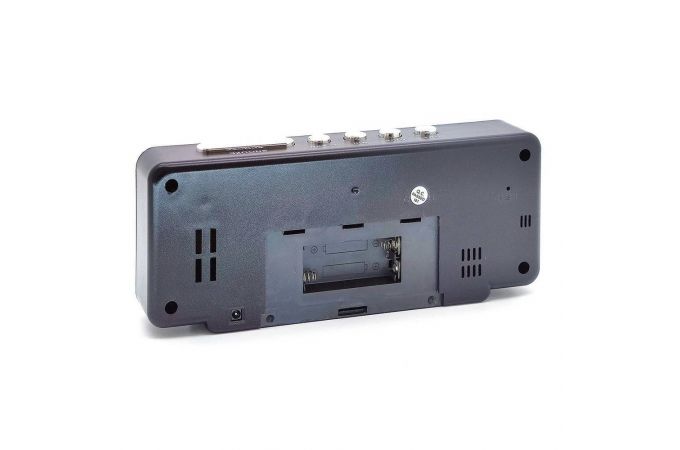 Часы настольные VST 762W-5 (говорящие,температура) (синий)